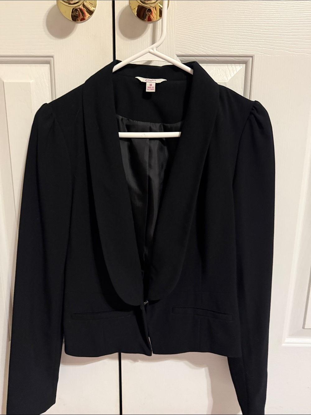 Candie's Black Shawl Collar Blazer size medium